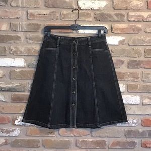 Ann Taylor Black A-Line Skirt